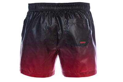 BOSS Malibu Swim Short in Red & Black