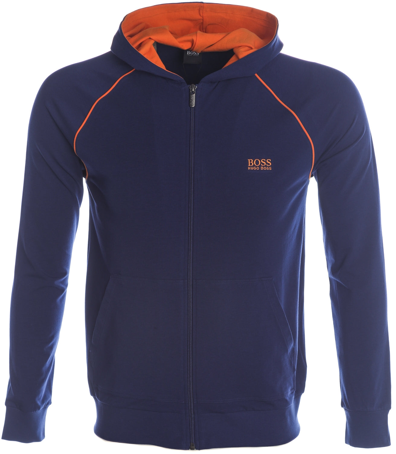 BOSS Mix & Match Jacket H Sweat Top in Blue & Orange