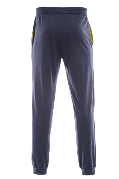 BOSS Mix & Match Sweatpant in Navy Marle & Lime Green Trim