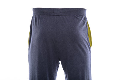BOSS Mix & Match Sweatpant in Navy Marle & Lime Green Trim