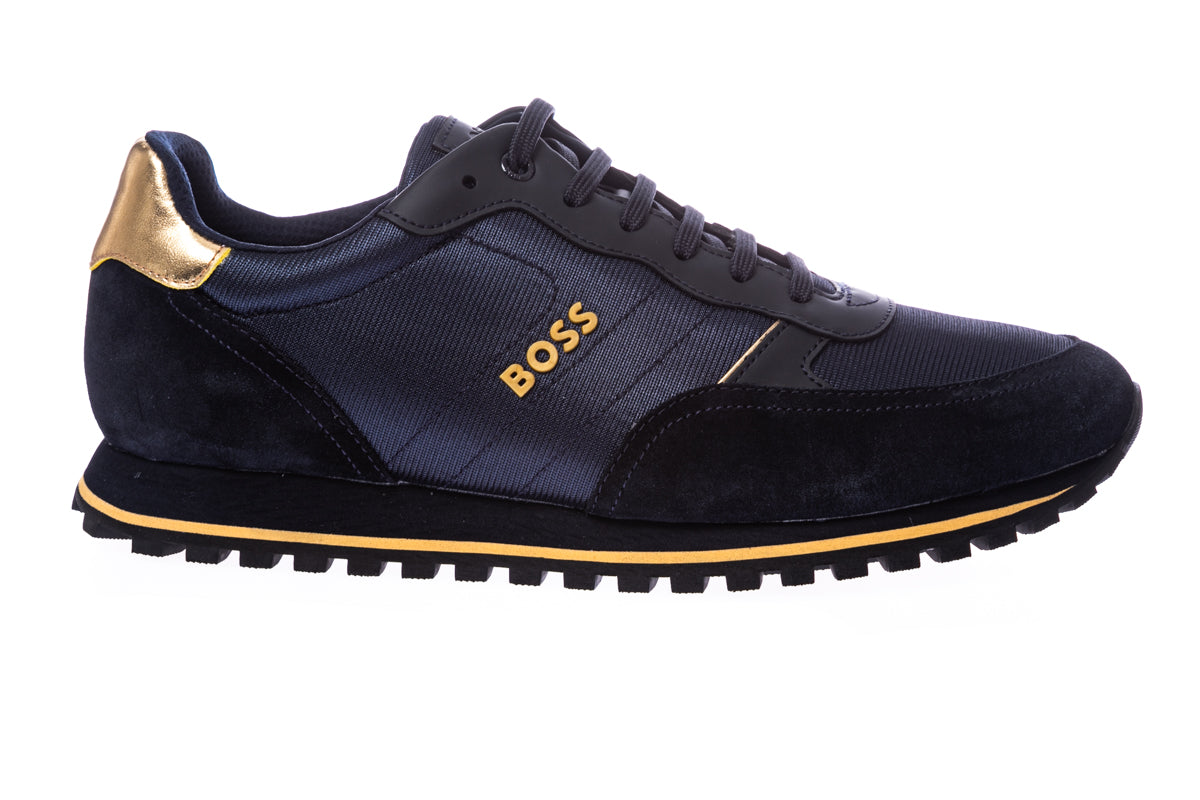 BOSS Parkour-L_Runn_nymx Trainer in Navy & Gold
