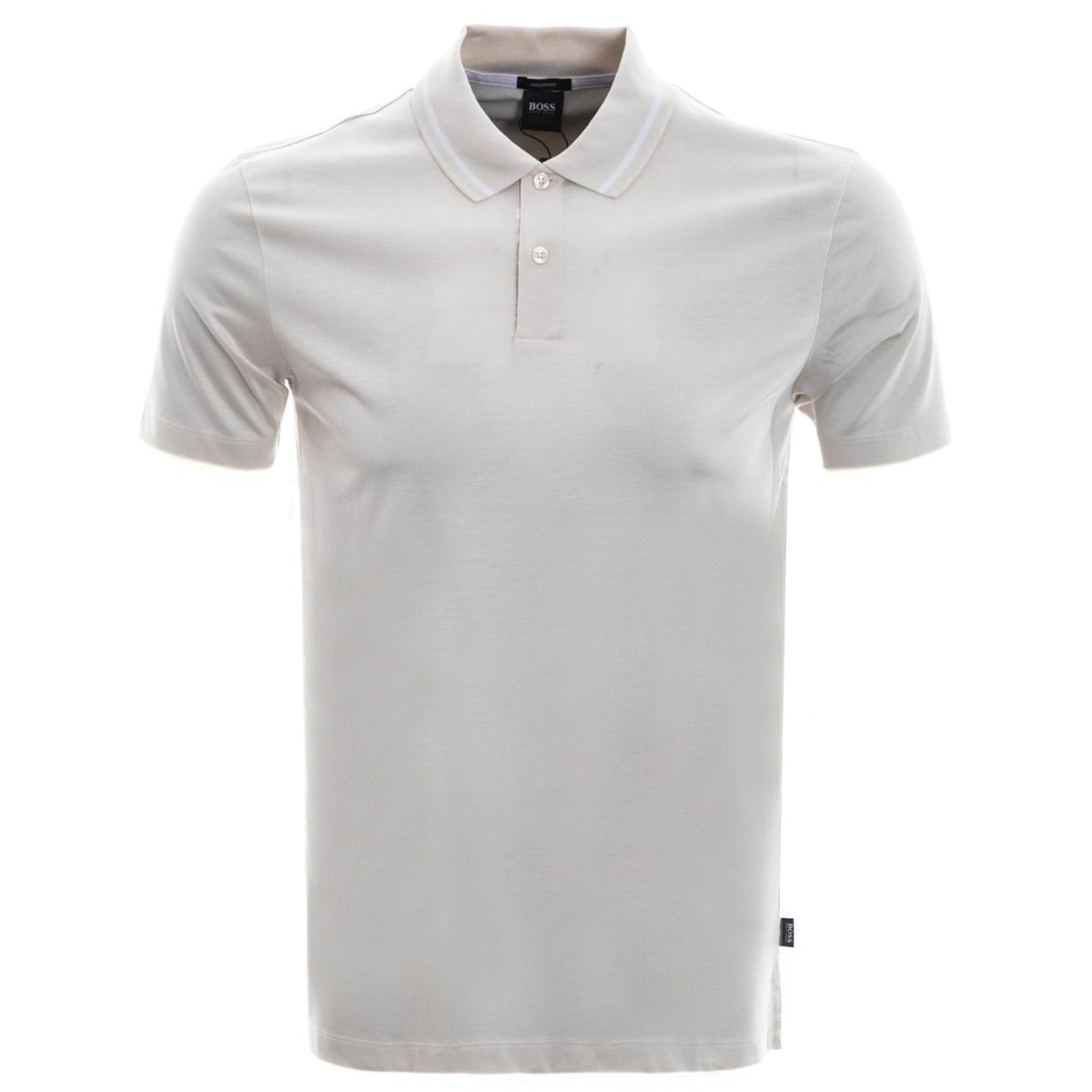BOSS Parlay 124 Polo Shirt in Off White Main