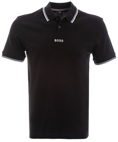 BOSS Pchup 1 Polo Shirt in Black Front