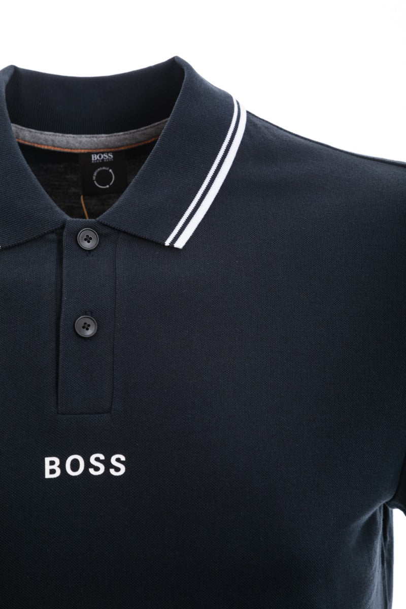BOSS PChup 1 Polo Shirt in Navy