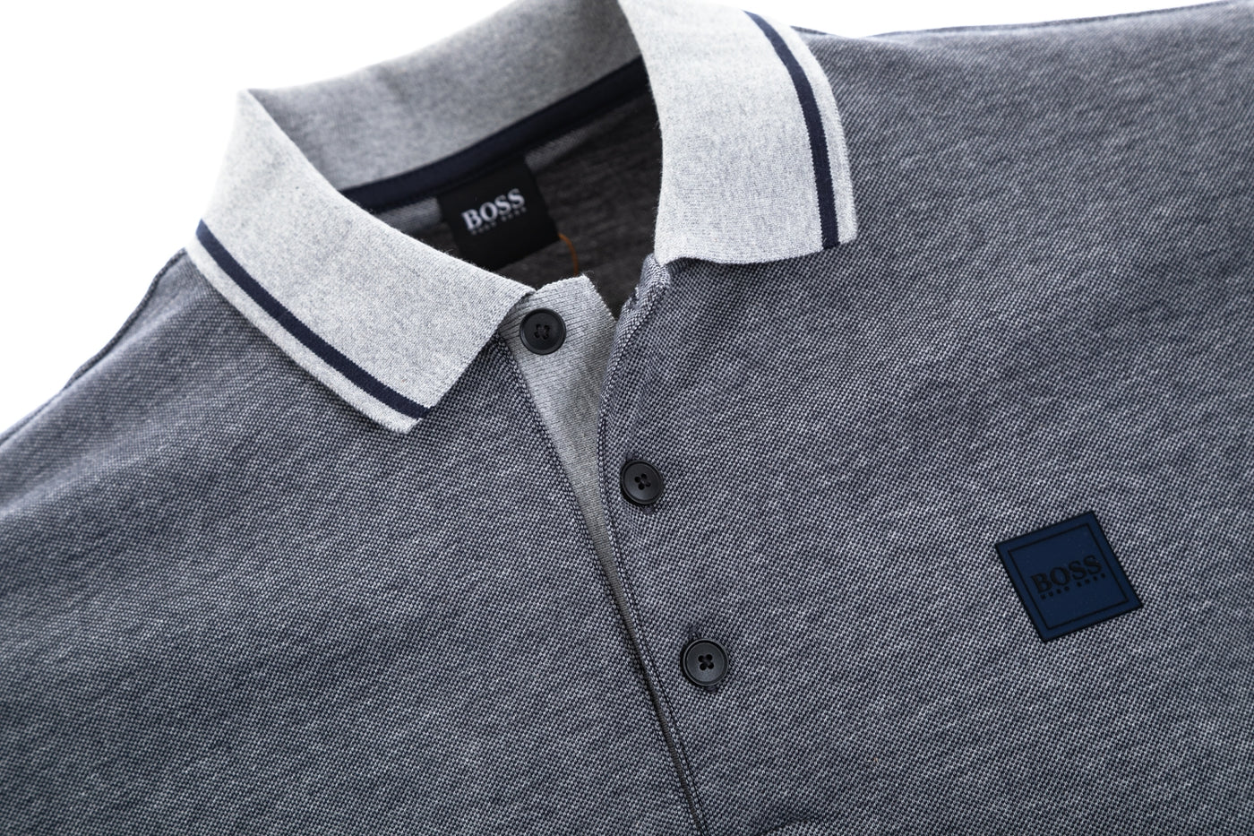 BOSS Pedrive Polo Shirt in Navy Marl