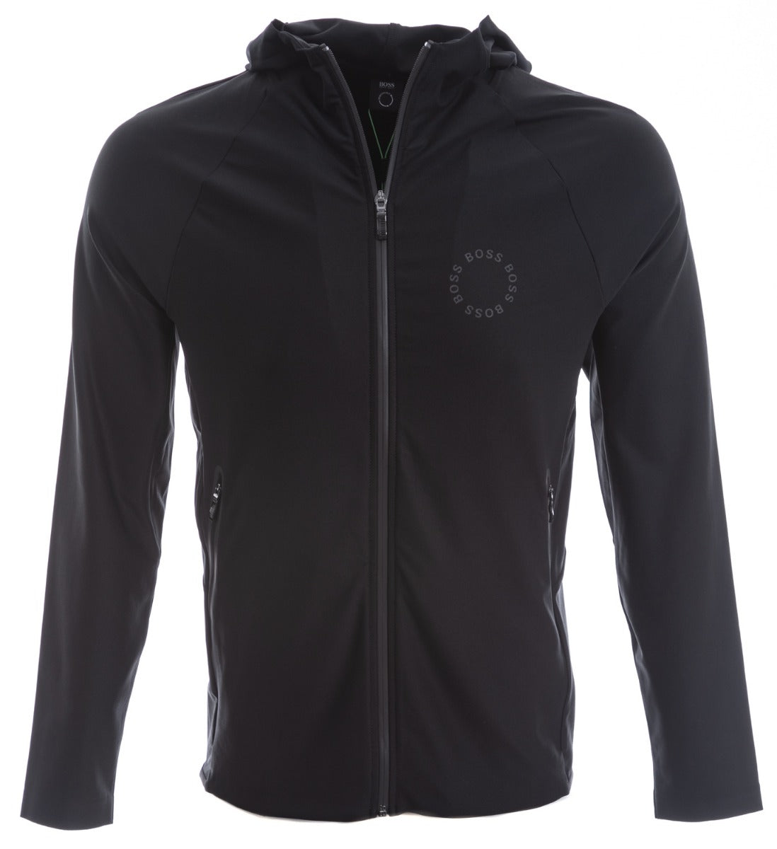 BOSS Savoog Sweat Top in Black Front