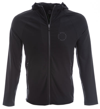 BOSS Savoog Sweat Top in Black Front
