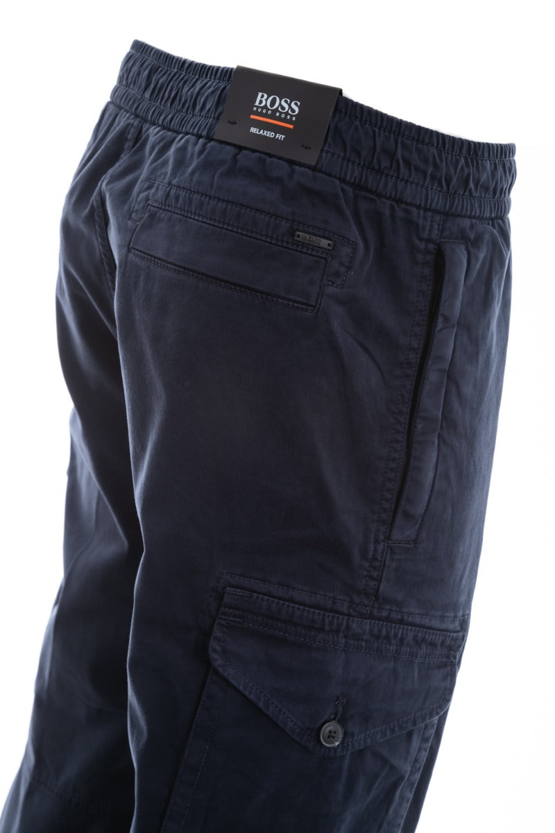 BOSS Seiland Cargo Trouser in Dark Blue