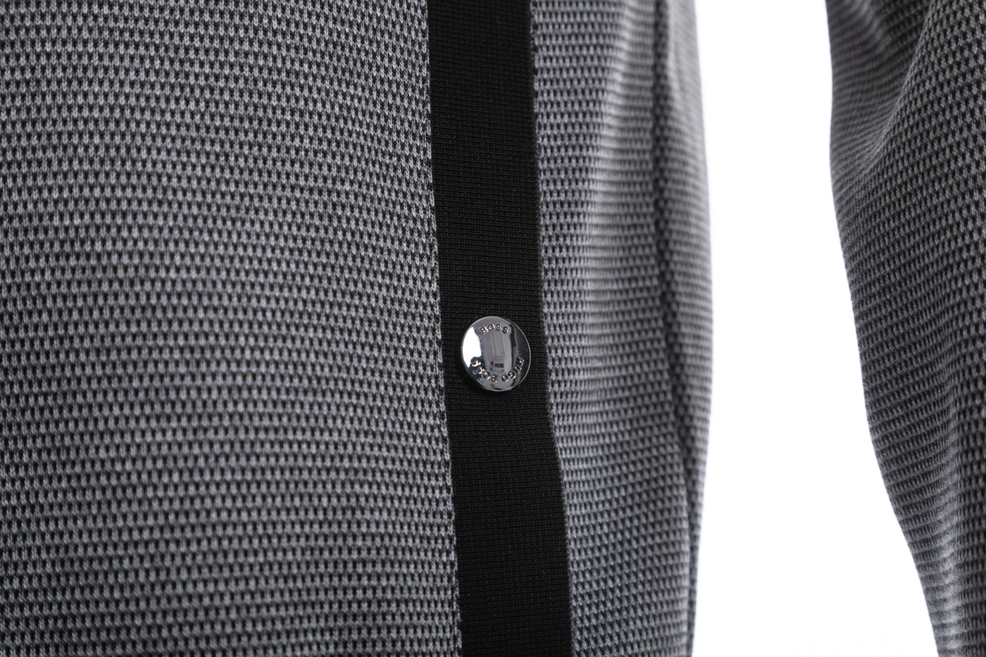 BOSS Skiles 40 Sweat Top in Black Button
