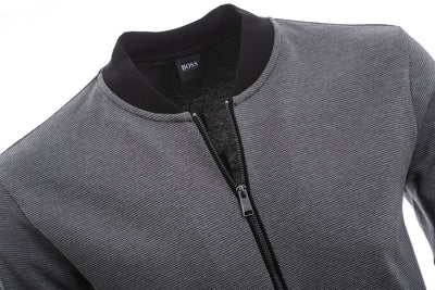 BOSS Skiles 40 Sweat Top in Black Zip