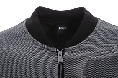 BOSS Skiles 40 Sweat Top in Black Collar