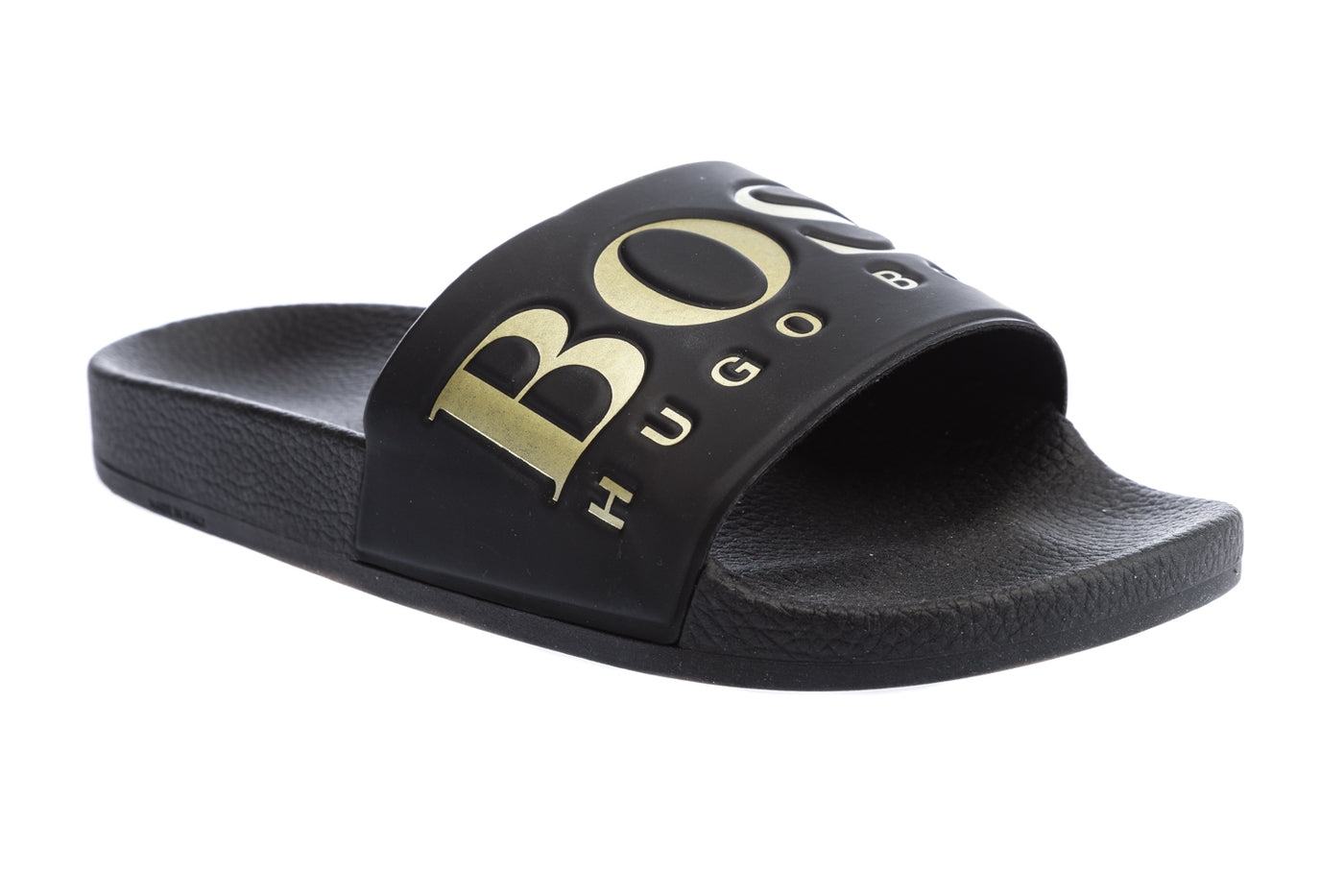 BOSS Solar Slid Logo Slides in Black & Gold