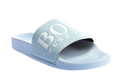 BOSS Solar Slid Logo Slides in Sky Blue