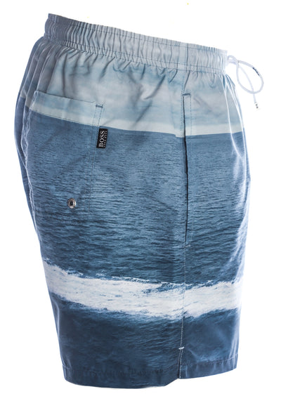 BOSS Springfish Swim Short in Blue