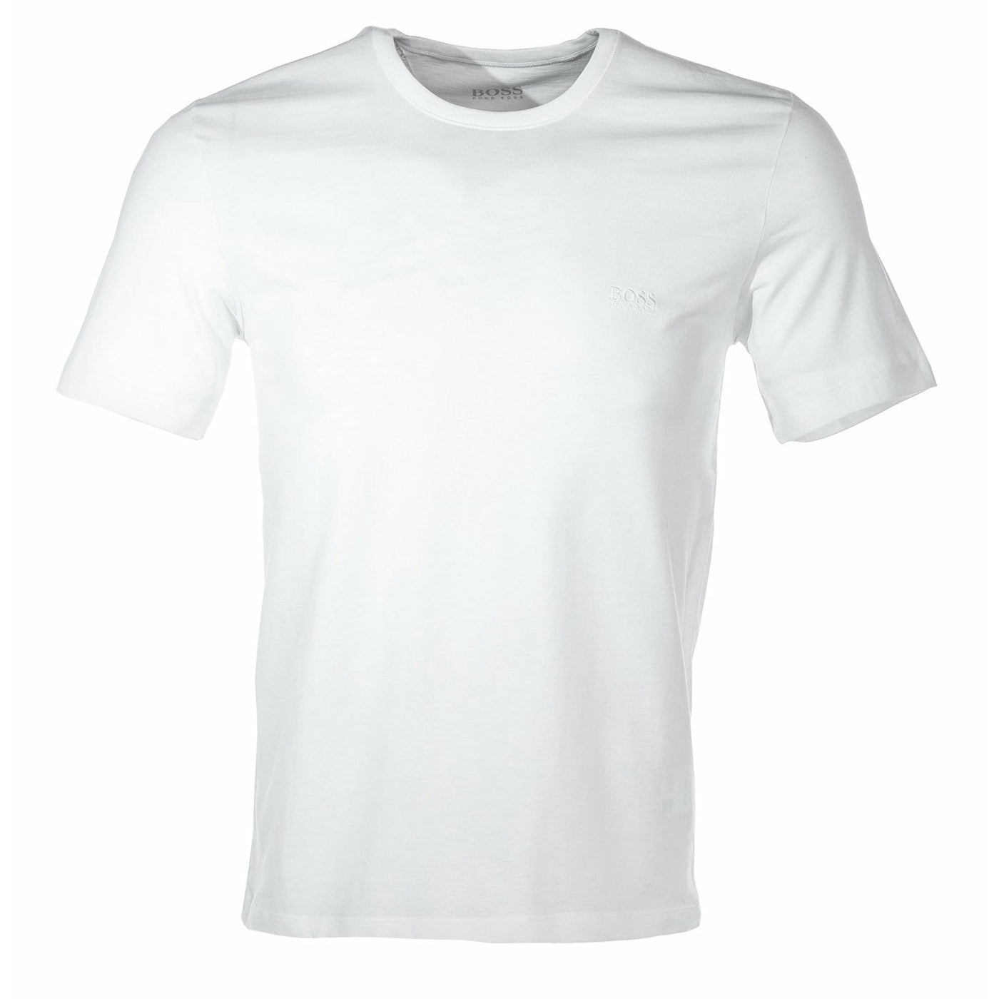 BOSS T Shirt 3 Pack in White Black Grey white front 