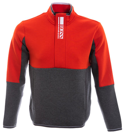 BOSS Sweat 1 Sweat Top in Grey & Orange Main