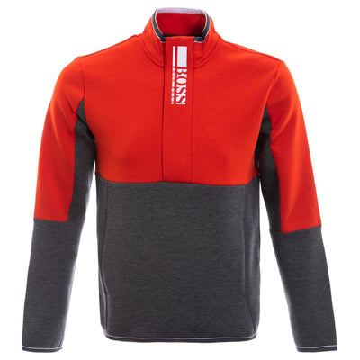 BOSS Sweat 1 Sweat Top in Grey & Orange Main