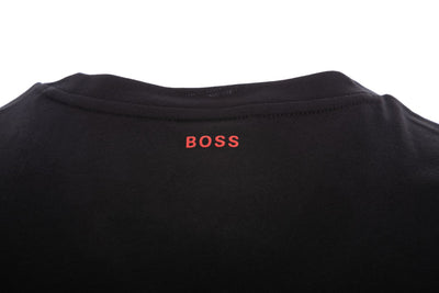 BOSS Tdraw T-Shirt in Black Wolf Collar