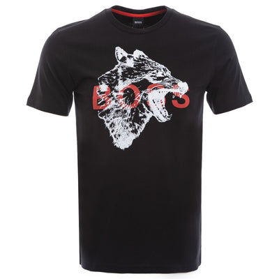 BOSS Tdraw T-Shirt in Black Wolf Main