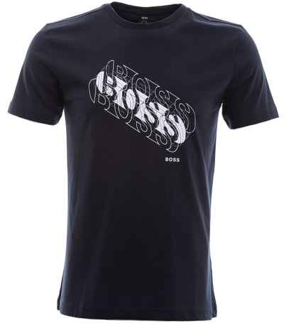 BOSS Tee 3 T Shirt in Navy Main