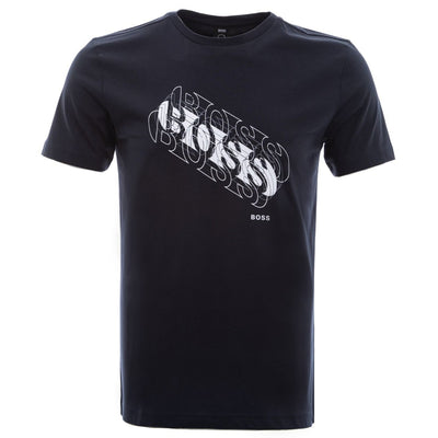 BOSS Tee 3 T Shirt in Navy Main