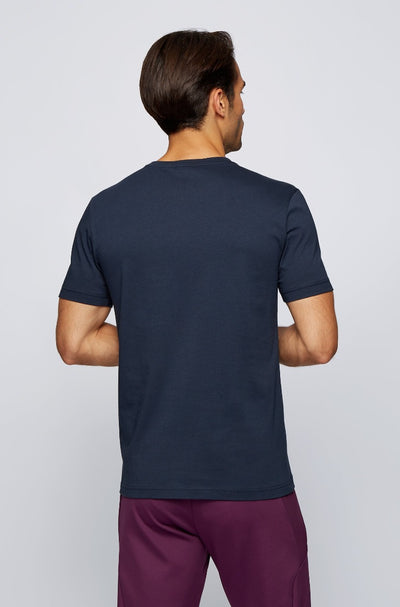 BOSS Tee 3 T Shirt in Navy Model 2