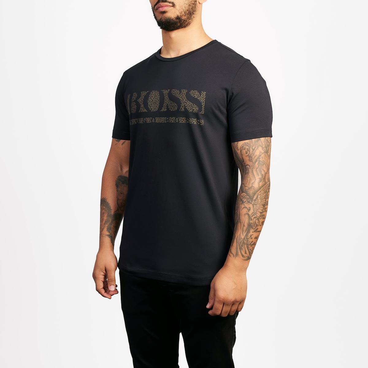 BOSS Tee Pixel T-Shirt in Black