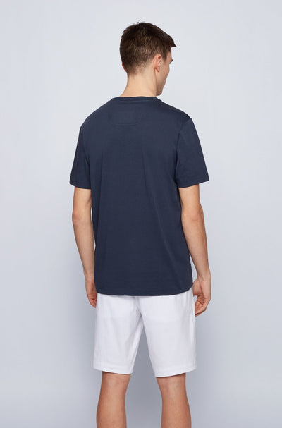 BOSS Teeonic T Shirt in Navy Model 2 