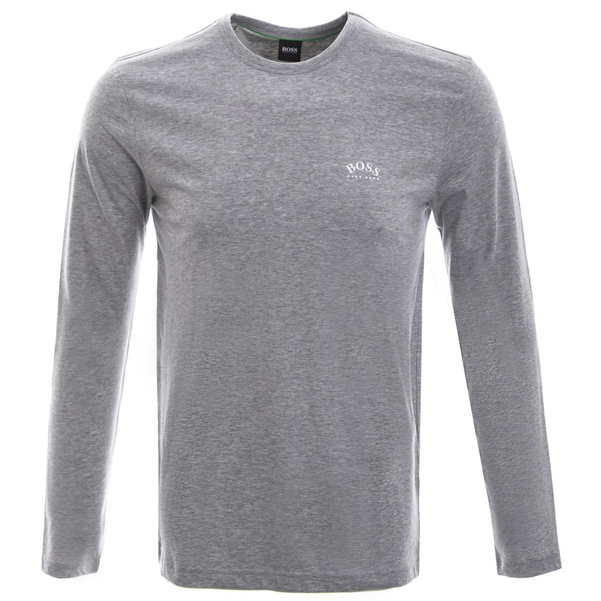 BOSS Togn Curved Long Sleeve T-Shirt in Pastel Grey