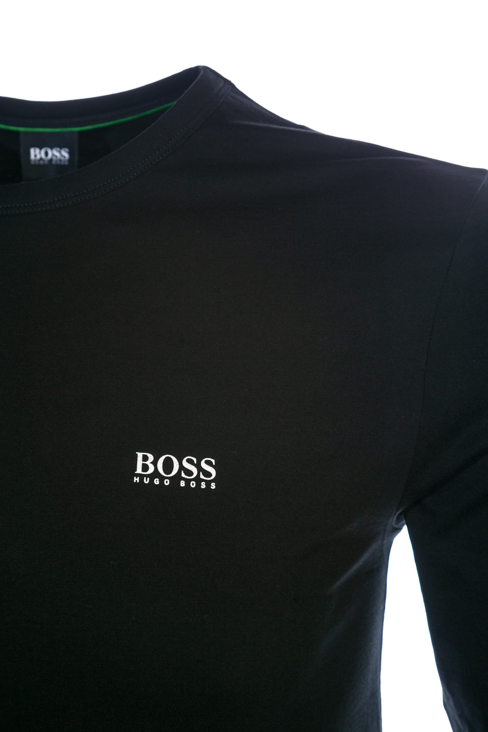 BOSS Togn Long Sleeve T Shirt in Black & Silver
