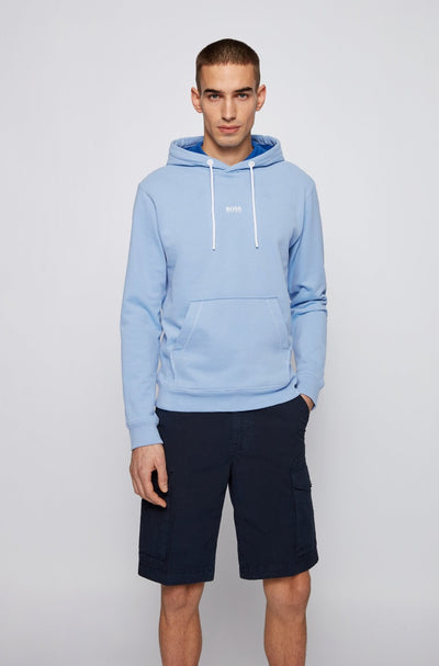 BOSS Weedo 2 Sweat Top in Baby Blue Model 1