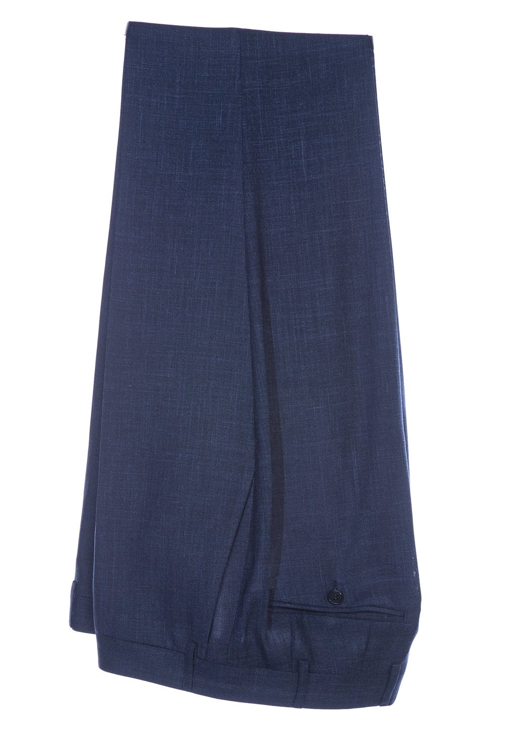 Canali Linen Mix Travel Suit in Midnight Blue Trouser
