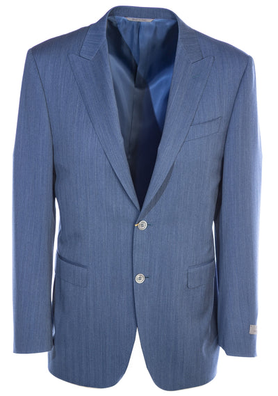 Canali Peak Lapel Suit in Sky Blue Jacket