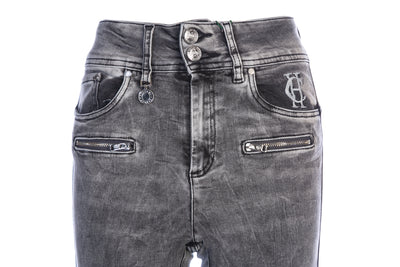 Holland Cooper Biker Ladies Jean in Ash Grey Waist