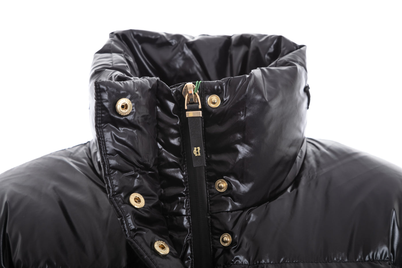 Holland Cooper Camden Puffer Jacket in Black Zip
