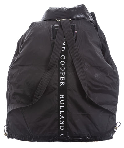 Holland Cooper Camden Puffer Jacket in Black Inside