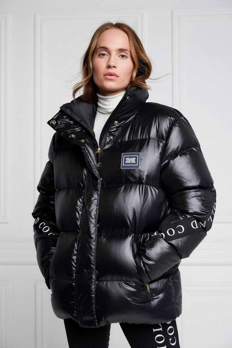 Holland Cooper Camden Puffer Jacket in Black Main