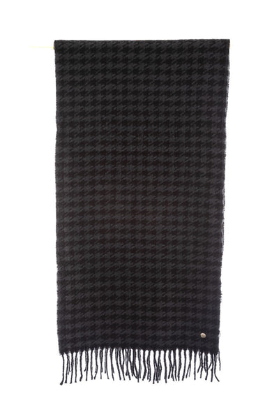Holland Cooper Chelsea Scarf in Grey Houndstooth