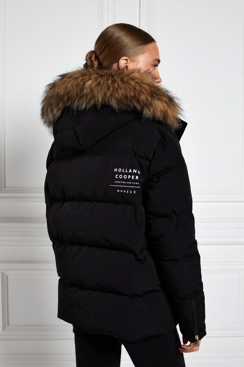 Holland Cooper Colorado Down Jacket in Black Back