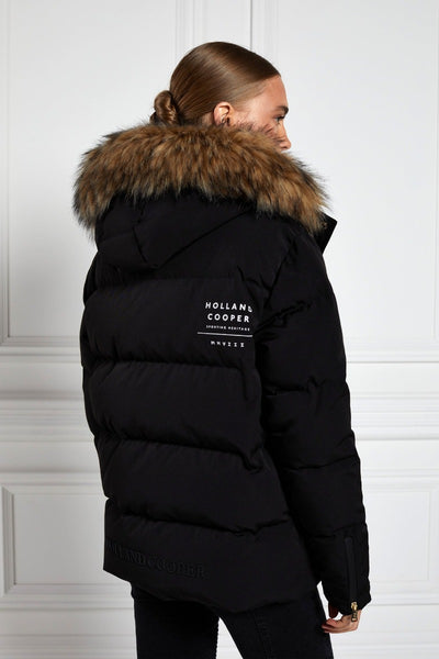 Holland Cooper Colorado Down Jacket in Black Back