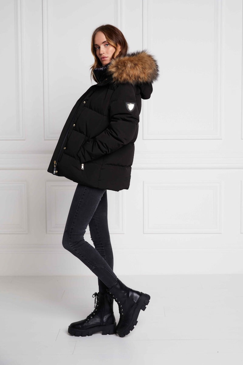 Holland Cooper Colorado Down Jacket in Black Side