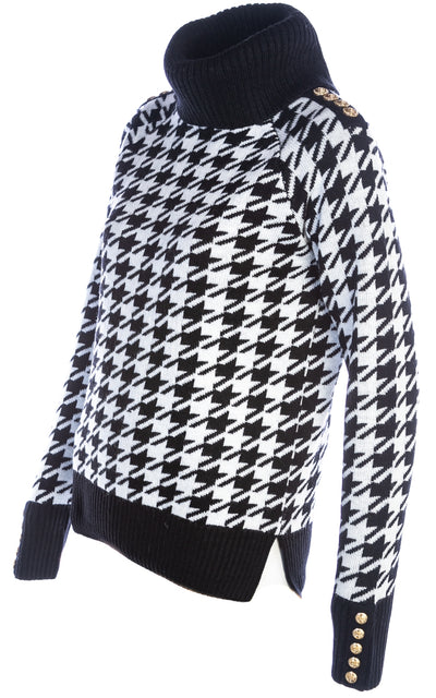 Holland Cooper Heritage Knit Ladies Jumper in Houndstooth