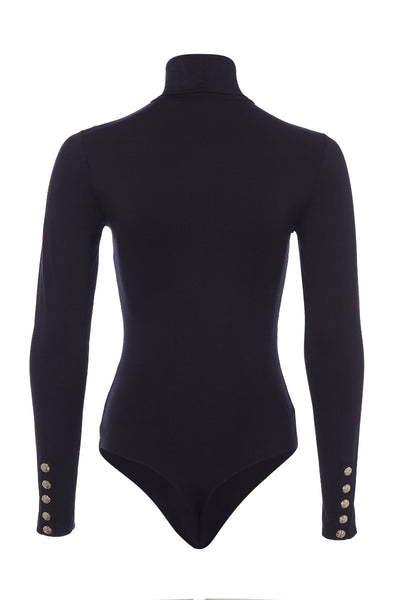 Holland Cooper Long Sleeve Bodysuit in Black