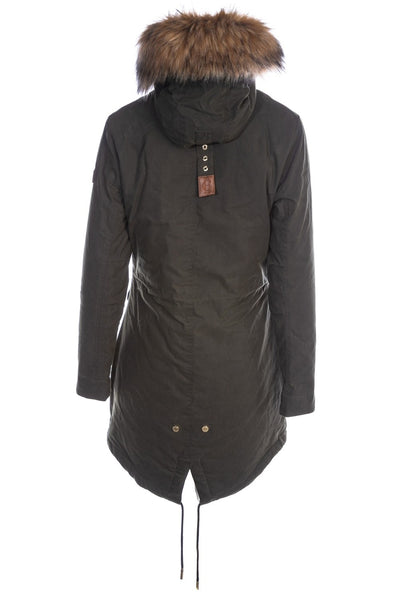 Holland Cooper Montana Ladies Parka Jacket in Khaki