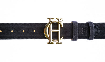 Holland Cooper Suede Ladies Belt in Ink Navy