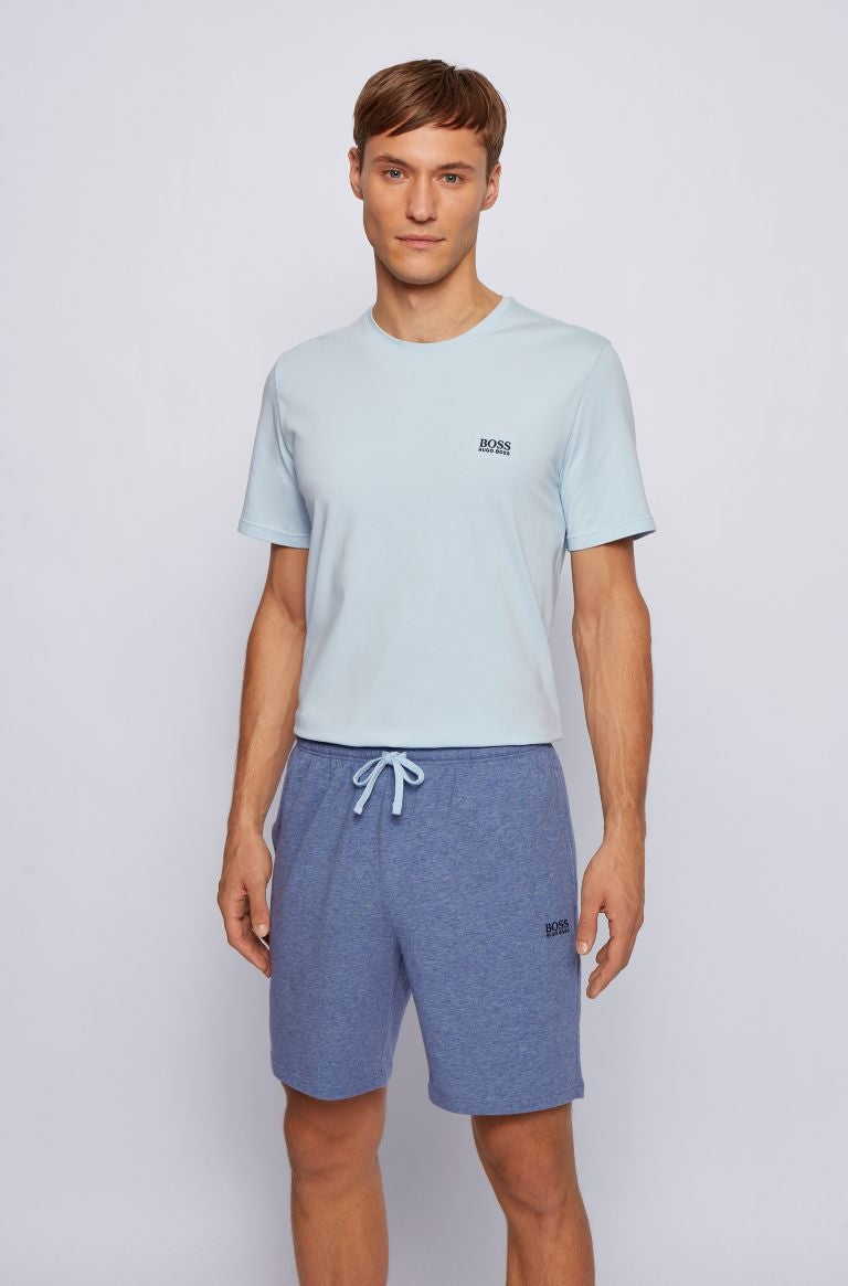 BOSS Mix & Match Sweat Short in Sky Blue Marle