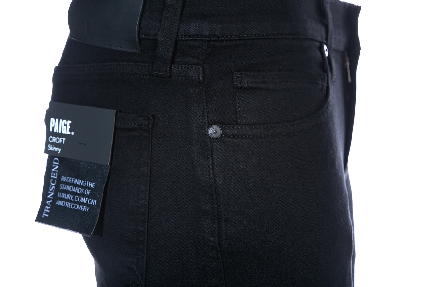 Paige Croft Jean in Black Shadow Pocket