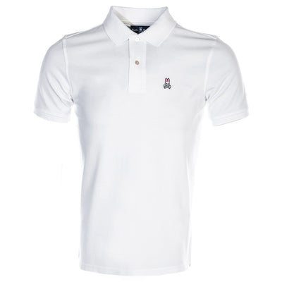 Psycho Bunny Classic Polo Shirt in White