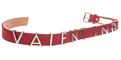 Valentino Bags Emma Winter Ladies Belt in Red Branding 