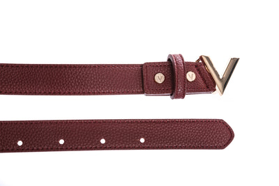 Valentino Bags Forever Belt in Bordeaux Buckle